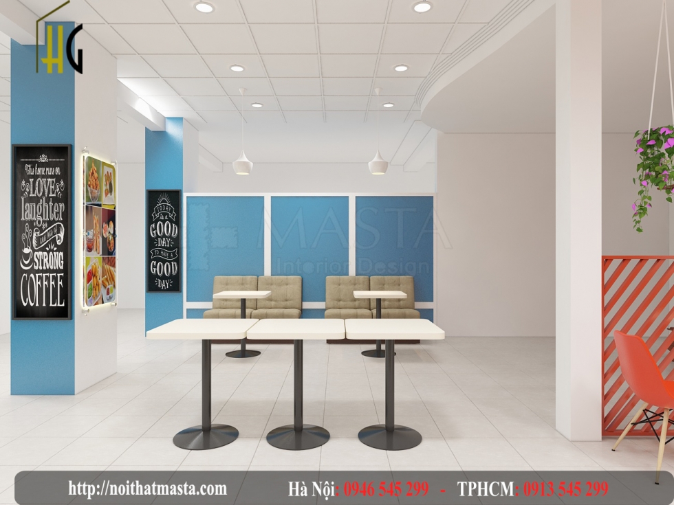 Thiết kế cửa hàng đồ ăn nhanh - chị liên